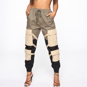 FashionNova - Block It Out Cargo Joggers